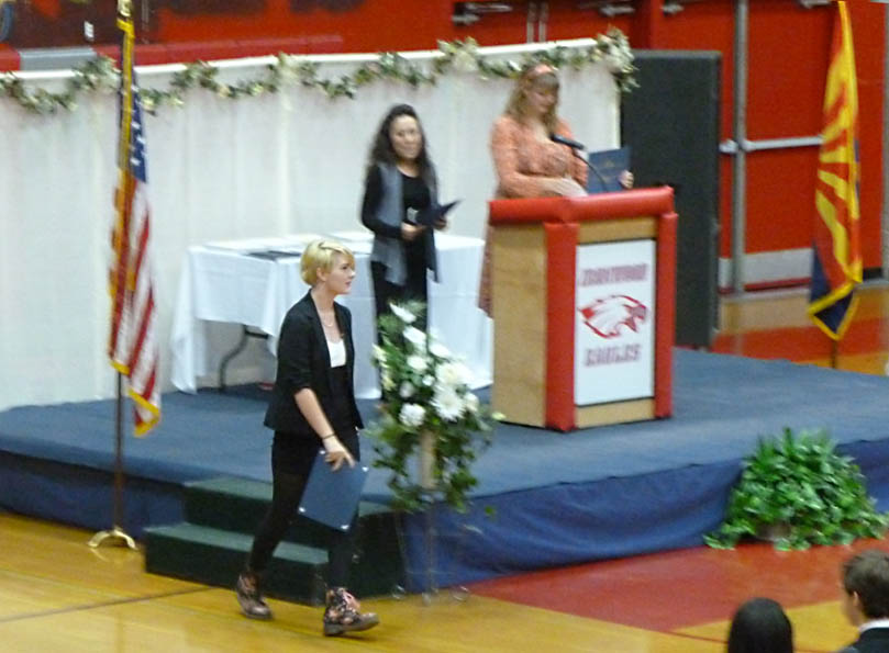 Tate received a PTSA Award